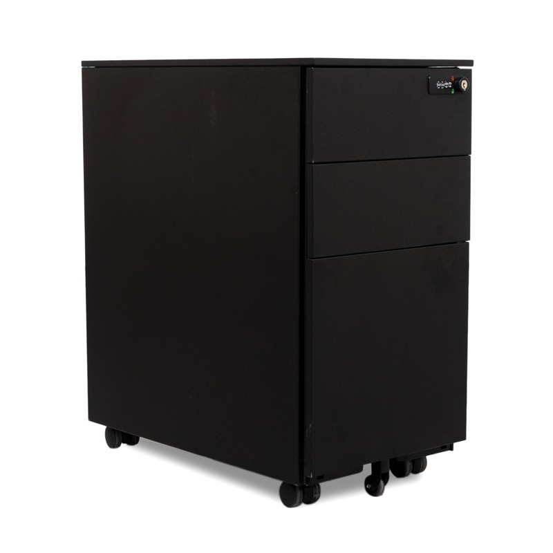 cajonera negra metálica