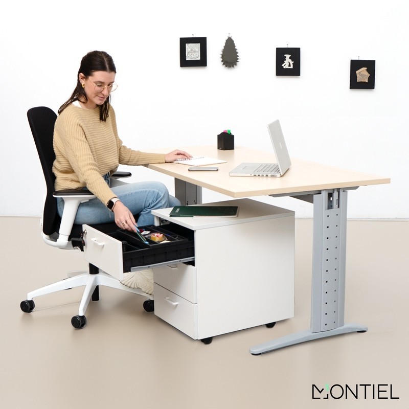 Cajonera con Ruedas y Llave 3 cajones Actiu - Montiel