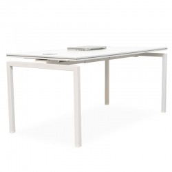 Mesa escritorio cristal 150x87 cm T-302 de Montiel