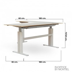 Montaje de una mesa regulable en altura