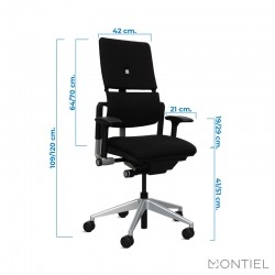 Silla Ergonómica Please 2 de Steelcase Brazos Regulables en Altura Silla Ergonómica Please 2 de Steelcase Brazos Regulables en Altura