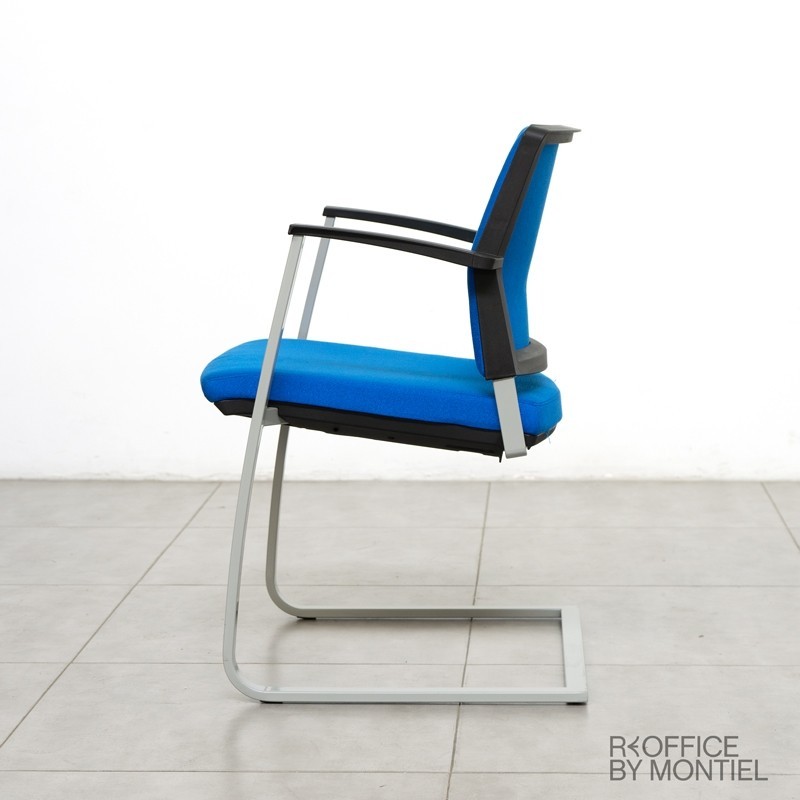 Silla Confidente Oficina Azul MM1410 Montiel - OUTLET