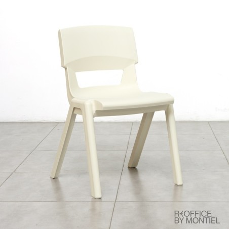 Silla Confidente Oficina Blanca 4 patas MM1411 Montiel - OUTLET