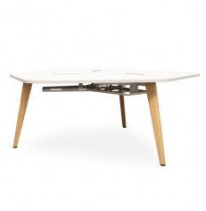 Mesa Multipuesto 3 personas patas Madera Vira de Dynamobel