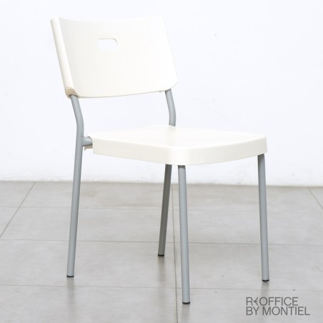 Silla Sin Brazos Blanca MM1416 de Montiel