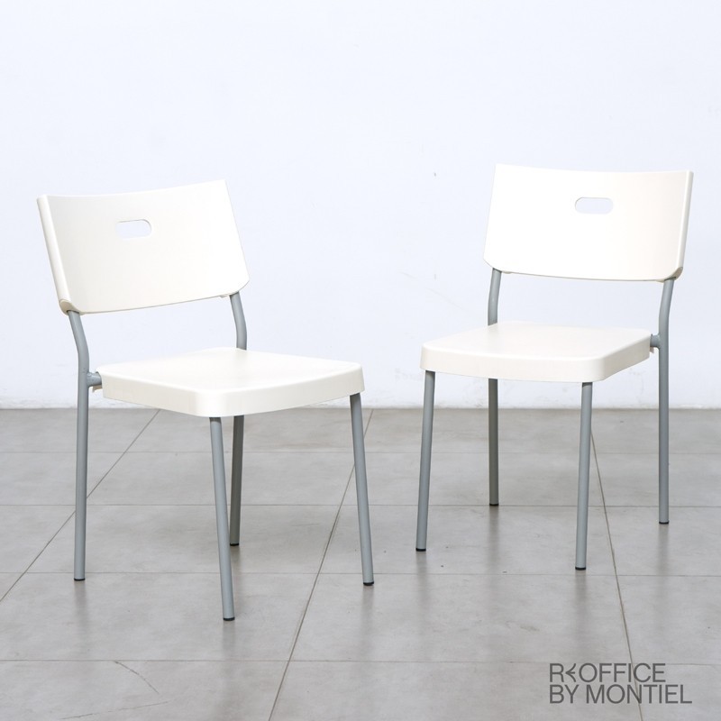 Silla Sin Brazos Blanca MM1416 de Montiel
