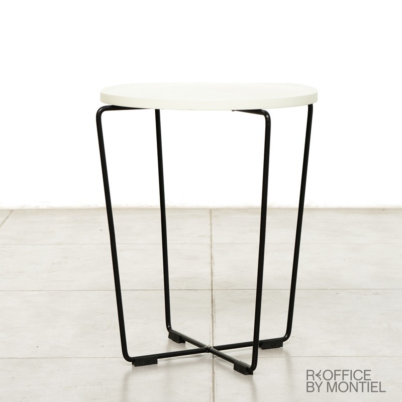 Mesa redonda baja Blanca para Recepción MM1442 - Montiel