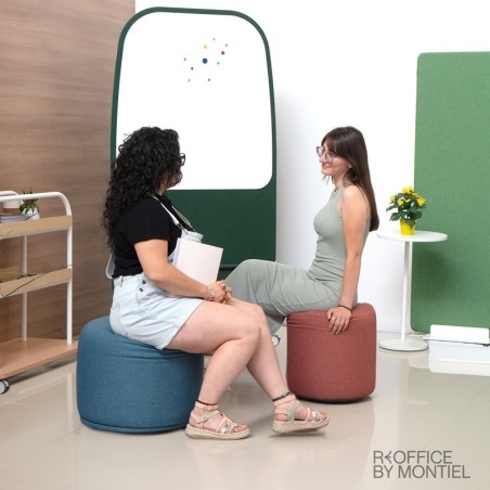 Asiento Puf Tapizado en Tela Forthink de Ofita - Reoffice