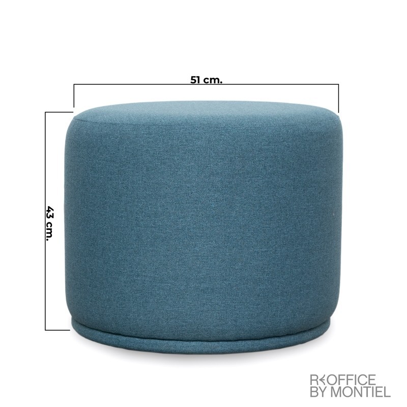 Asiento Puf Tapizado en Tela Forthink de Ofita - Reoffice