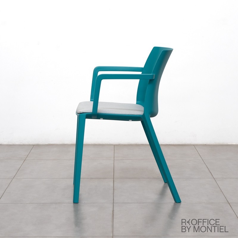 Silla Escritorio sin ruedas azul Dora de Ofita - Reoffice