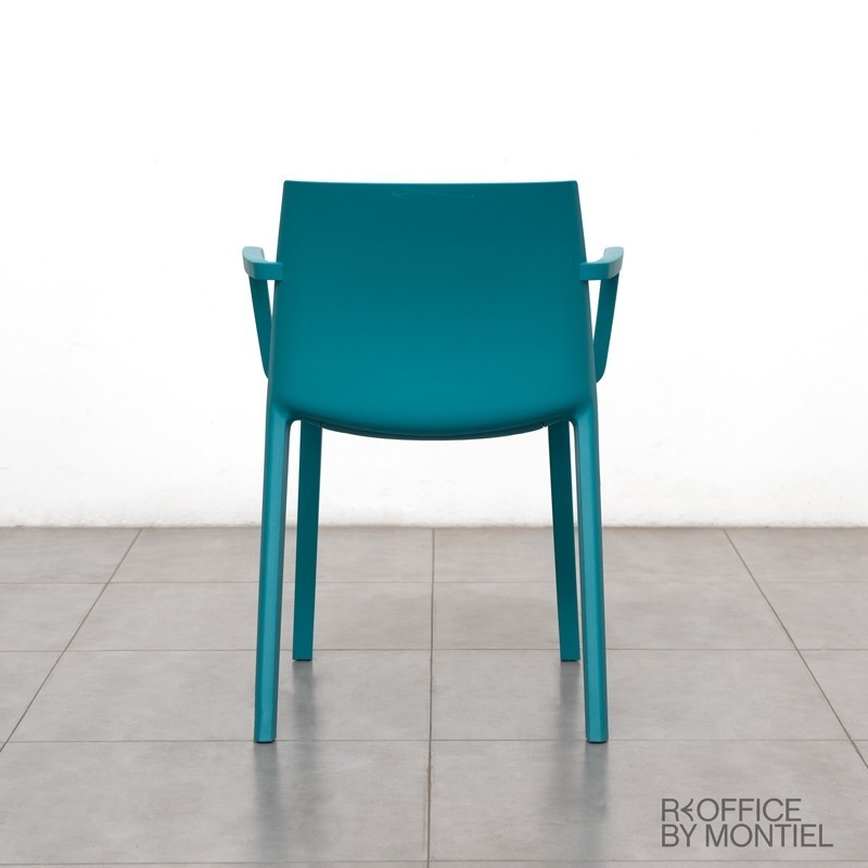 Silla Escritorio sin ruedas azul Dora de Ofita - Reoffice