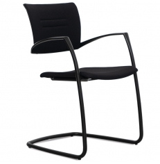 Silla Confidente Oficina Despachos Patín negro Zas Dynamobel