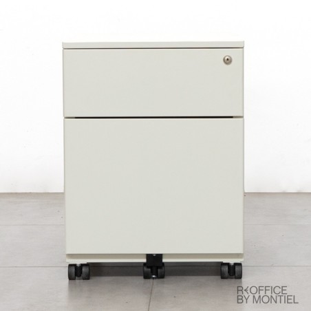 Cajonera Metálica Blanca para oficina - Montiel