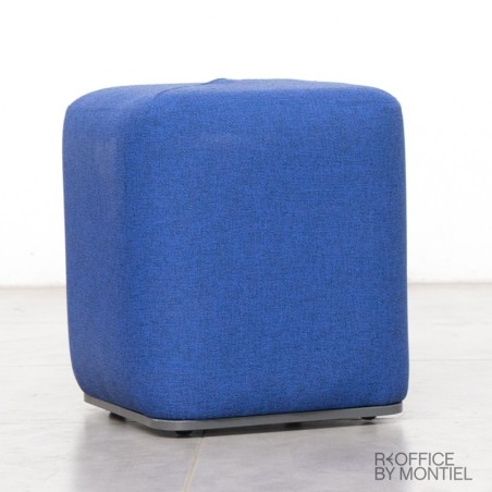 Puf Tapizado Tela Azul Forthink de Ofita - Montiel