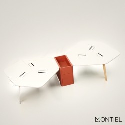 Mesa Multipuesto 3 personas Conic de Dynamobel