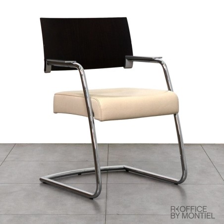 Silla Confidente Piel Beige de Arte's - Reoffice