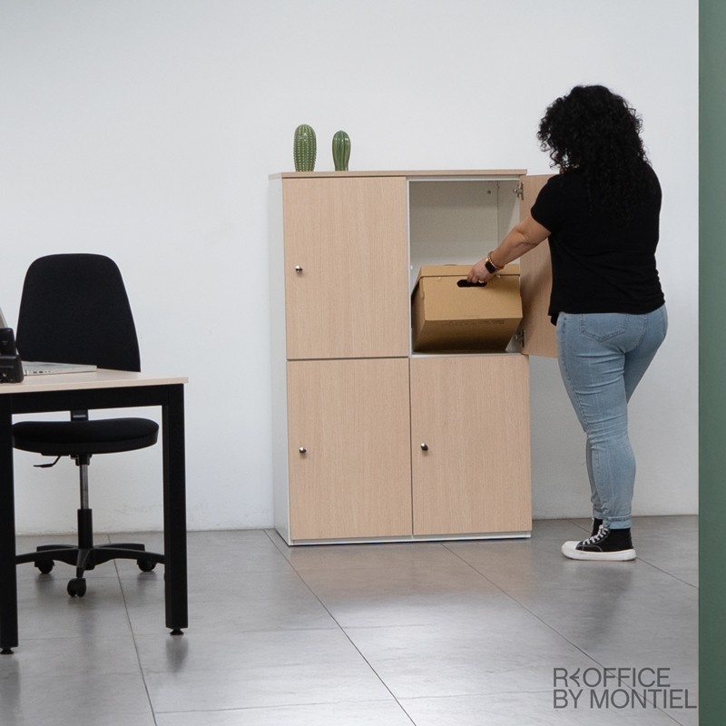Taquilla 4 Puertas Madera  Oficina Campus de Forma 5 - Reoffice