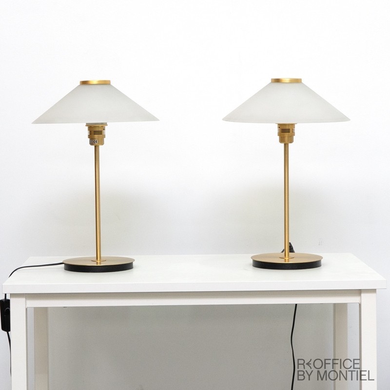 Lámpara de mesa Dorada y Cristal MM1590 - Montiel