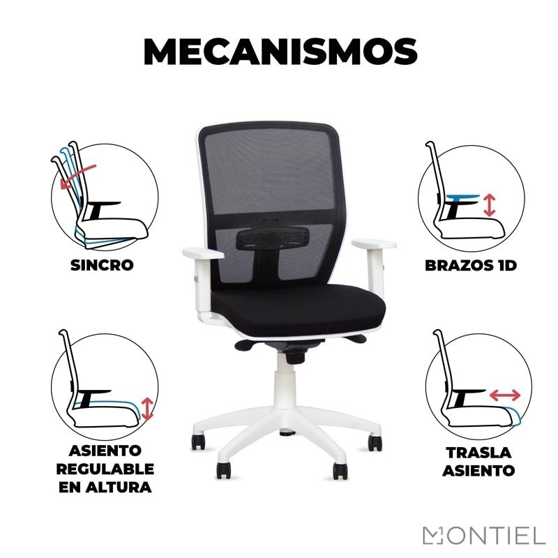 ▷ Silla Ergonómica Alta Alice 【 Envío Express 】 - Montiel