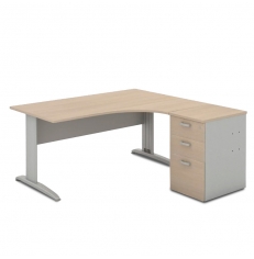 Mesa en L con cajones Oficina Tono T2 de Mobel Línea