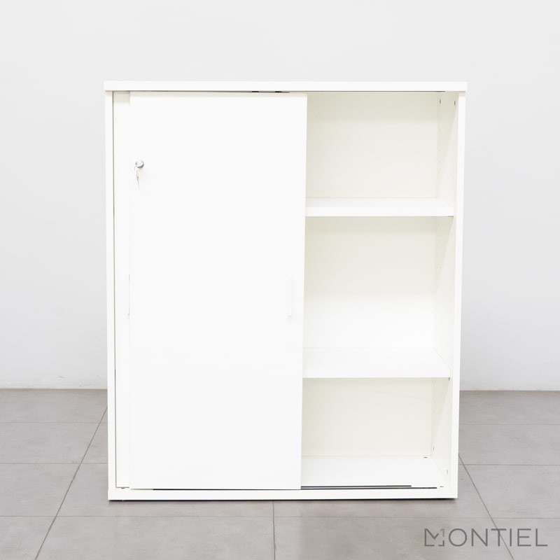 armario blanco madera puertas correderas