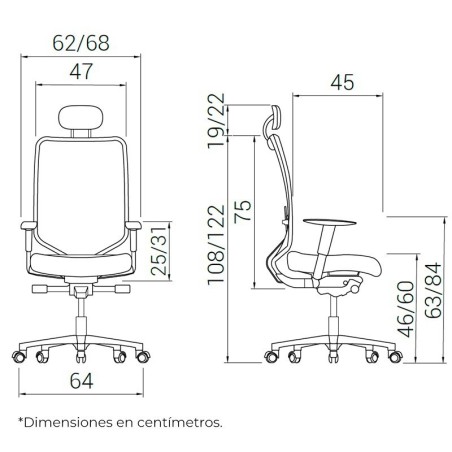Silla Oficina Giratoria Fox Pro de DileOffice - Montiel