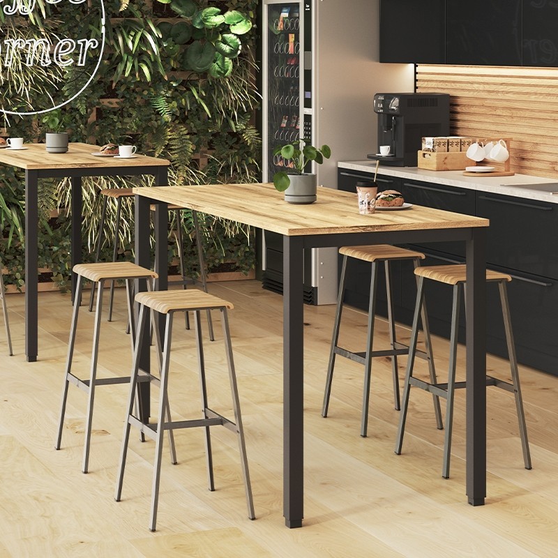 Mesa Alta Madera Oficina Tempo de Mobel Línea - Montiel