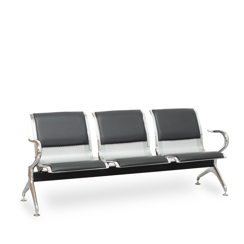 Bancada Recepción Metálica 3 plazas MM1628 - Montiel