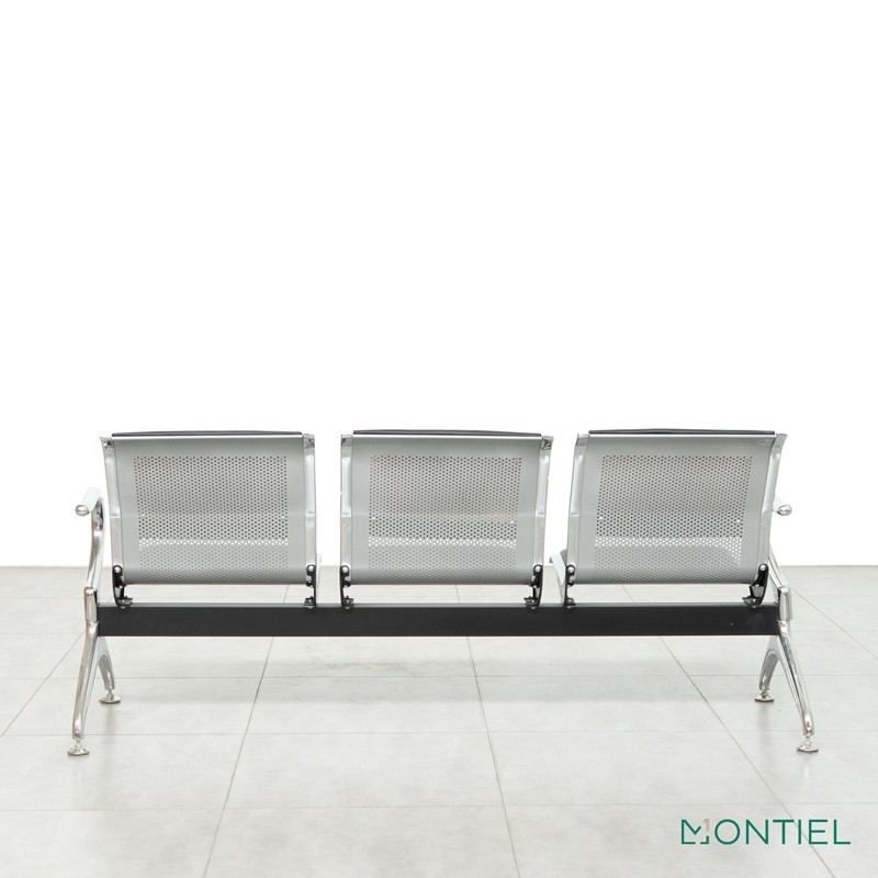 Bancada Recepción Metálica 3 plazas MM1628 - Montiel