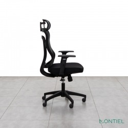 Silla Ergonómica Oficina con Cabezal Malla Cali de Euromof Silla Ergonómica Oficina con Cabezal Malla Cali de Euromof