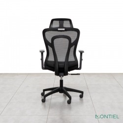 Silla Ergonómica Oficina con Cabezal Malla Cali de Euromof Silla Ergonómica Oficina con Cabezal Malla Cali de Euromof
