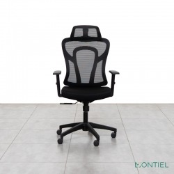 Silla Ergonómica Oficina con Cabezal Malla Cali de Euromof Silla Ergonómica Oficina con Cabezal Malla Cali de Euromof