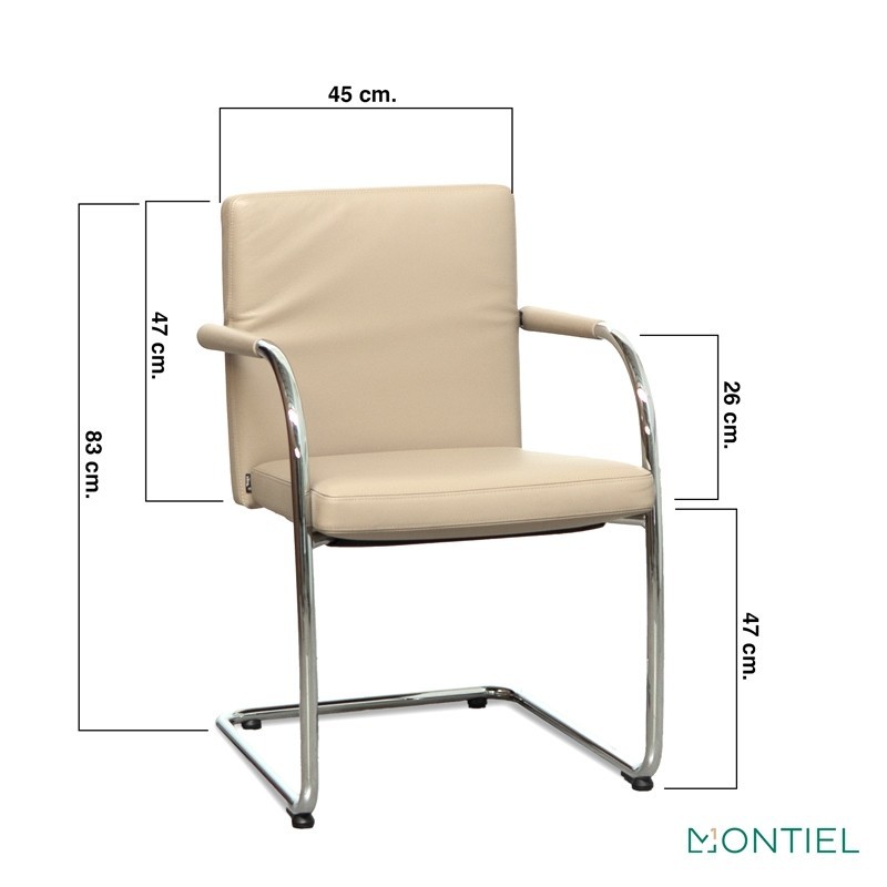 Silla Confidente Beige de Diseño Visasoft de Vitra - Montiel