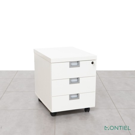 Cajonera Madera Blanca 3 Cajones de Tecno - Montiel