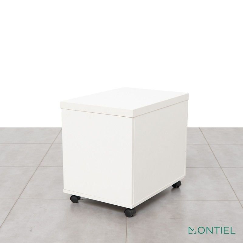 Cajonera Madera Blanca 3 Cajones de Tecno - Montiel