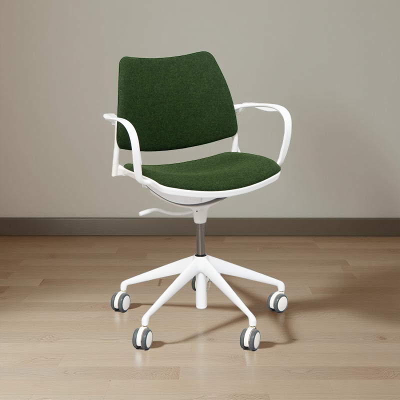 Silla Ergonómica Giratoria Polipropileno Blanco de Stua - Montiel