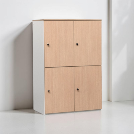 Taquilla 4 Puertas Madera  Oficina Campus de Forma 5 - Reoffice
