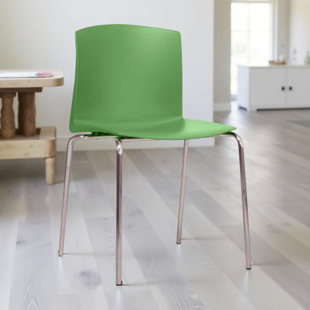 Silla Confidente 4 Patas verde Coral de Kunna - Montiel