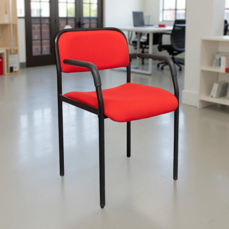 Silla Confidente Oficina Roja MM1137 de Montiel