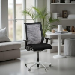 Silla Ergonómica Think de Steelcase con Brazos 3D y Malla Negra Silla Ergonómica Think de Steelcase con Brazos 3D y Malla Negra