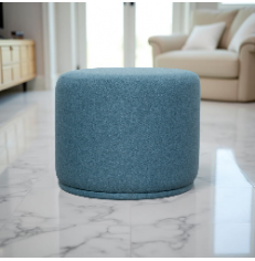 Asiento Puf Azul Redondo Forthink de Ofita - EXPRESS