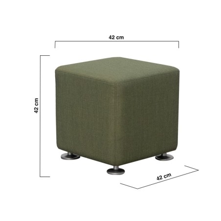 Asiento Puff Tapizado en Verde de Steelcase - Montiel
