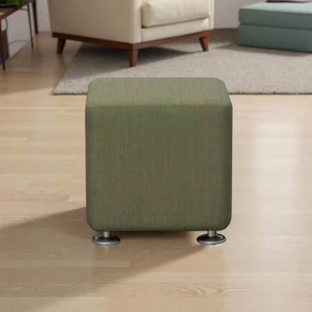 Asiento Puff Tapizado en Verde de Steelcase - Montiel