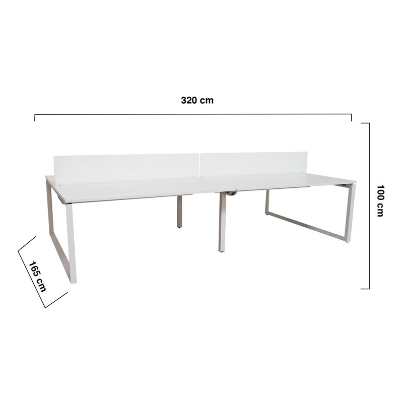 Multipuesto Star Madera Blanco de Mobel Línea - Montiel