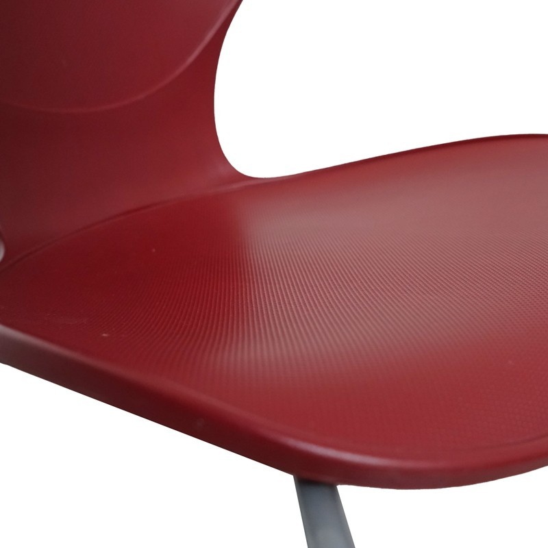 Silla Confidente Plástico Color Granate de Akaba - Montiel