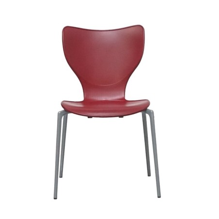 Silla Confidente Plástico Color Granate de Akaba - Montiel