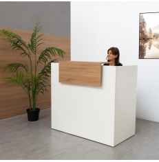 Mostrador Madera para Tienda con Repisa de Kunna