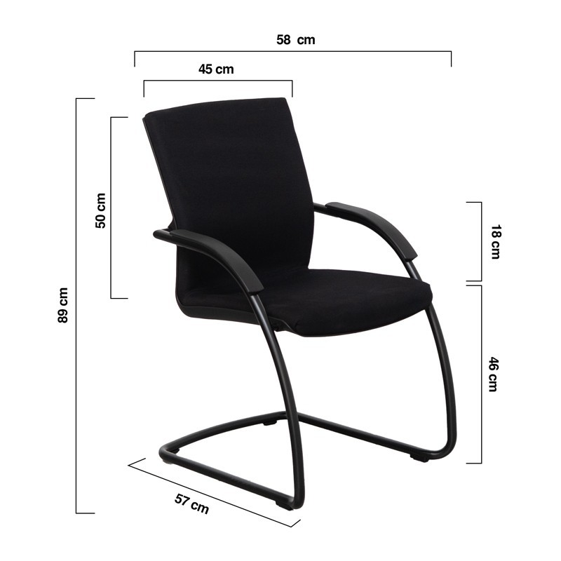 Silla Oficina Confidente Girsberger de Gil Estévez - Montiel