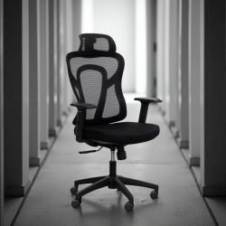 Silla Ergonómica Oficina con Cabezal Malla Cali de Euromof Silla Ergonómica Oficina con Cabezal Malla Cali de Euromof