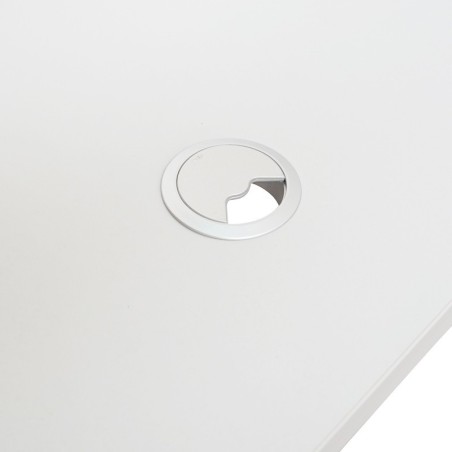 Mesa Madera Blanca con Patas Tubulares MM1681 - Montiel